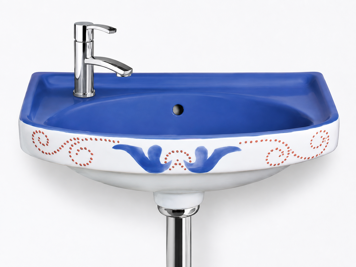 ARTICKK 18x12 Vitrossa Wash Basin Alpine Blue