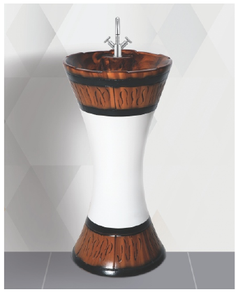 ARTICKK Model 9002 Damru One Piece Basin