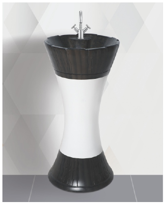ARTICKK Model 9004 Damru One Piece Basin